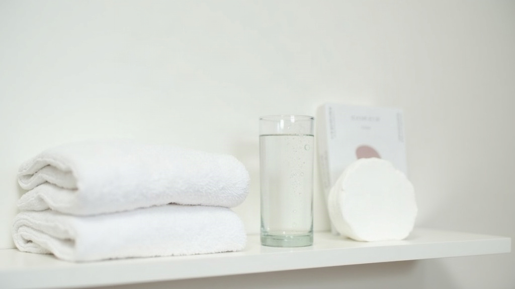 Quiet bathroom counter scene representing the everyday reality of managing acne and confidence