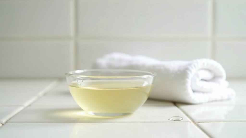 Shallow dish of clear liquid beside a folded towel, illustrating a chemical peel solution used on skin