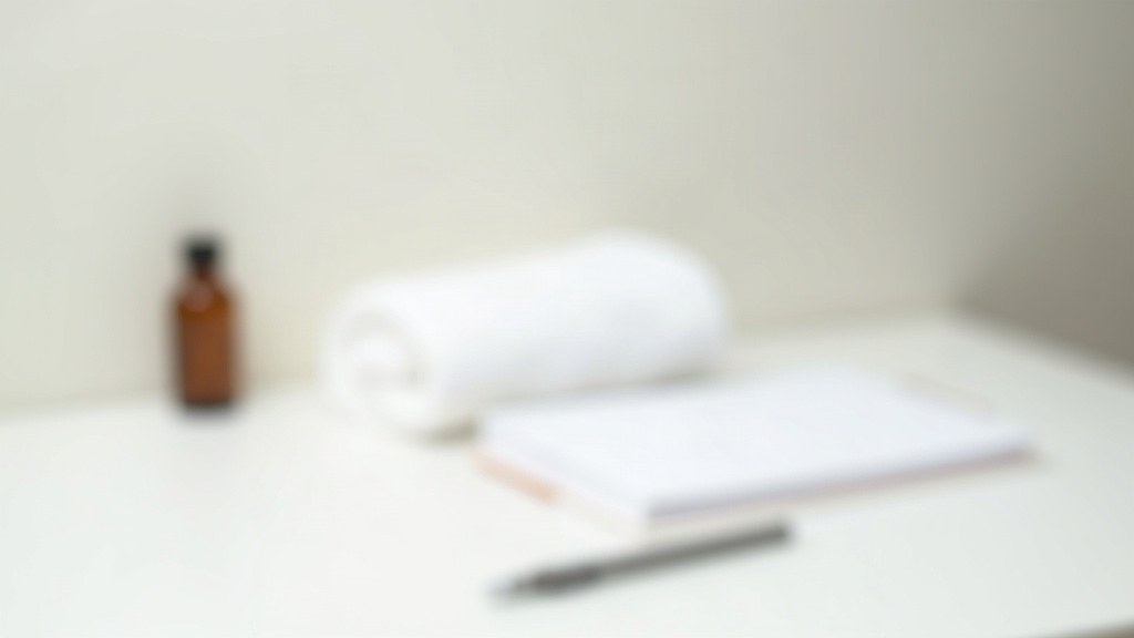 Notepad and pen on a clean counter representing preparation for a first dermatology appointment for acne