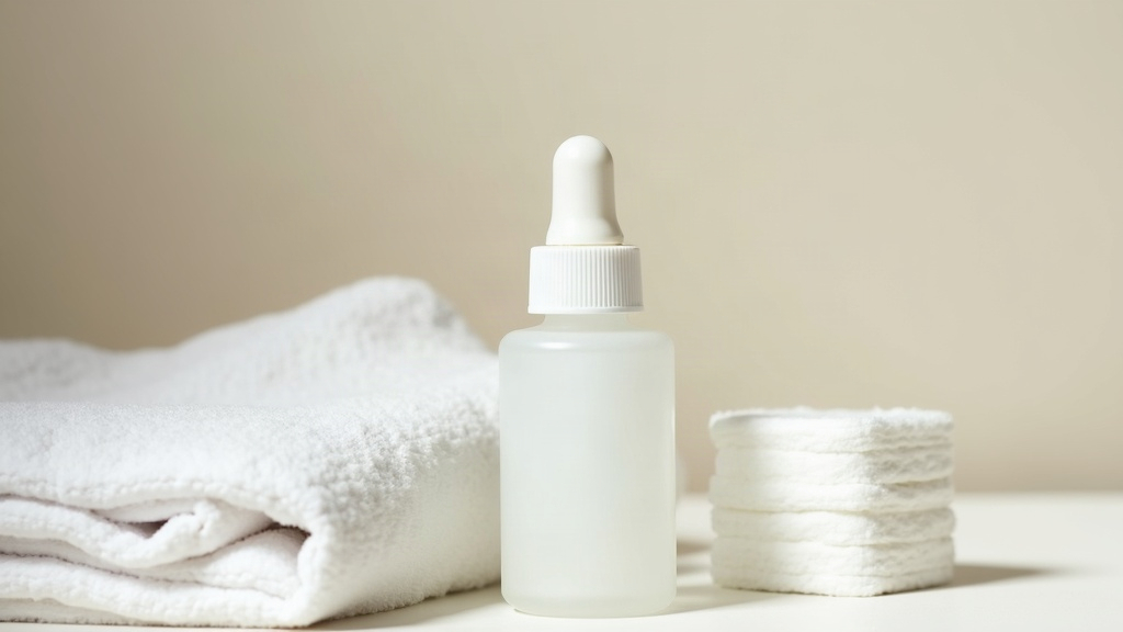 Cotton pads and skincare bottles laid out to illustrate skin barrier care products