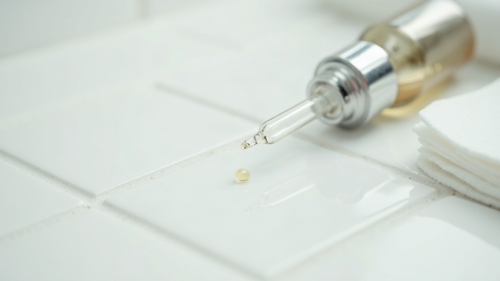 Dropper bottle of active skincare ingredient linked to acne purging before improvement